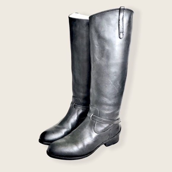 Frye Lindsay Vintage Plate Leather Knee-High Boot - Picture 15 of 16